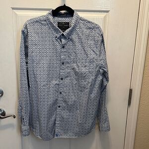 Cody James Men's Geometric Blue Shirt